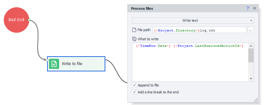 log them into a file