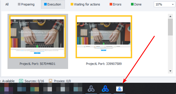Waiting for user actions