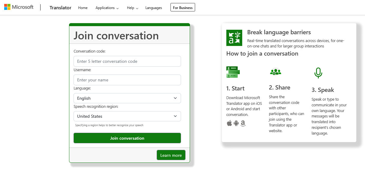 Microsoft Translation
